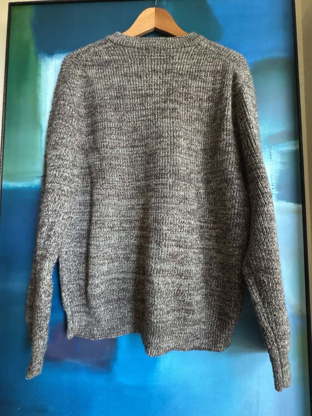 musinsa standard Men's Crewneck Knit Sweater in Brown Heather - Picture 6 of 6